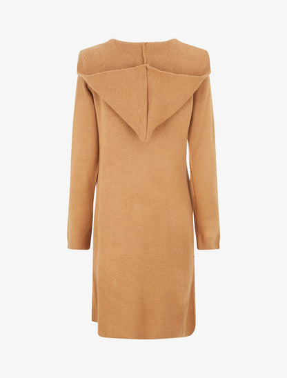 Gilet ouvert uni à poches plaquées - Camel - 2