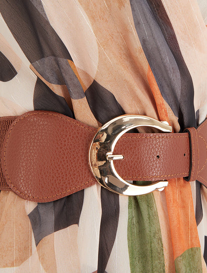 Robe patineuse sans manches imprimé fantaisie - Noir - 3