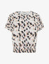 Top coupe boule imprimé triangles - Noir - 1