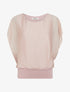 Top boule en tissu texturé - Rose - 1