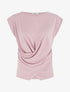 Top ajusté sans manches effet drapé - Rose - 1