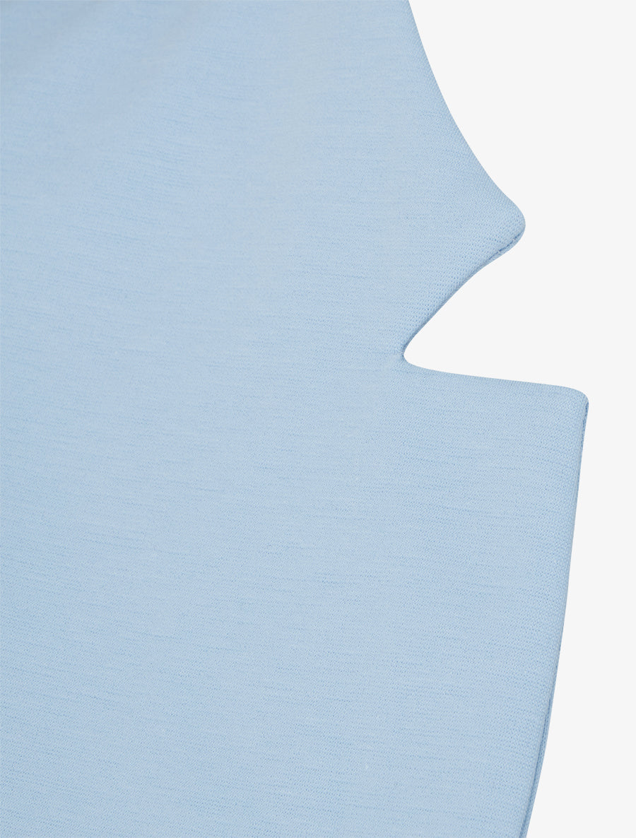 Veste courte à col cranté - Bleu ciel - 3