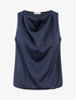 Top satiné coupe boule - Marine - 1
