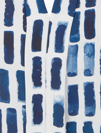 Top sans manches imprimé fantaisie - Marine - 3