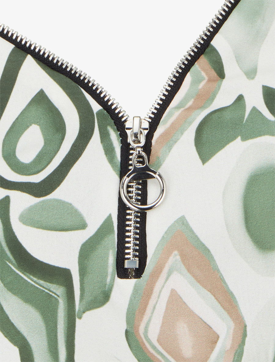 Caraco boule à zip et imprimé fantaisie - Kaki - 3