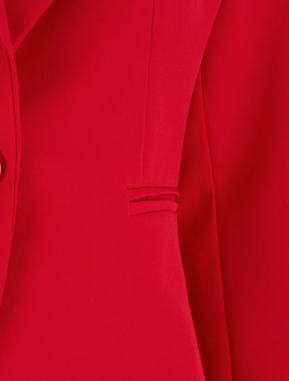 Blazer droit classique - Rouge - 3