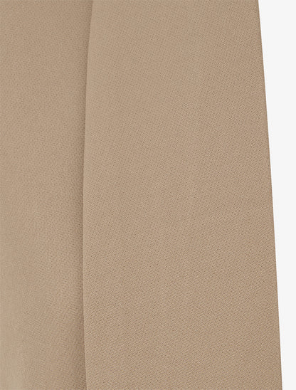 Blazer uni à manches froncées - Taupe - 3