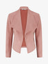 Veste en suédine à poches décoratives zippées - Vieux rose - 1