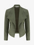 Veste en suédine à poches décoratives zippées - Kaki - 1