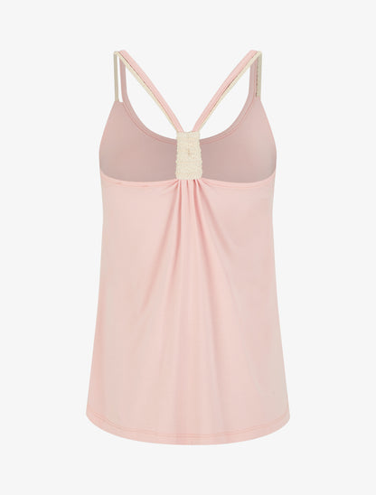 Top à bretelles style cordes - Rose - 2