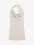 Top dos nu à perles - Beige - 1