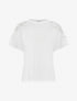 T-shirt manches courtes à épaules strassées - Blanc - 1
