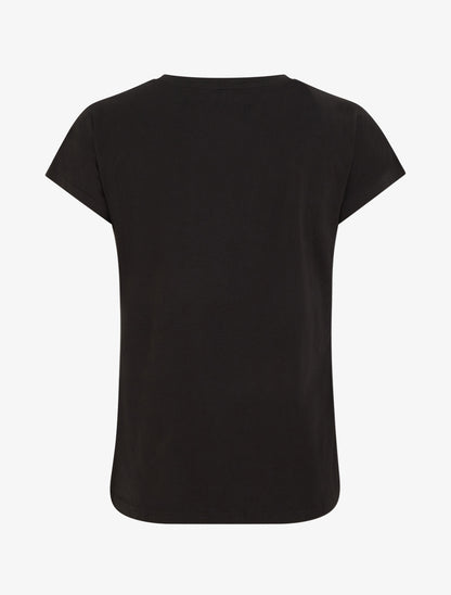 T-shirt Summer Time à strass - Noir - 2