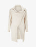 Gilet à pans asymétriques frangés - Beige - 4
