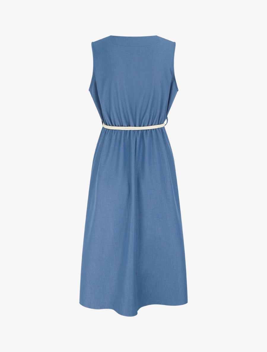 Robe Sans Manches En Denim Coton Bleu Marine - Taille 2 Old Navy - Neuf Avec étiquettes