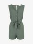 Combishort boutonné sans manches - Kaki - 1