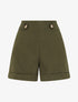 Short uni élastiqué - Kaki - 1