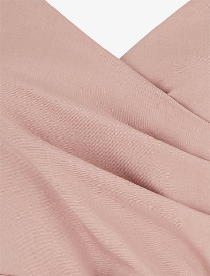 Combishort fluide à fines bretelles - Vieux rose - 3