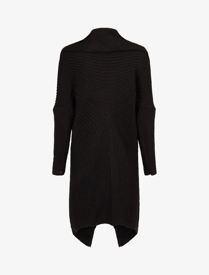 Gilet oversize ouvert - Noir - 2