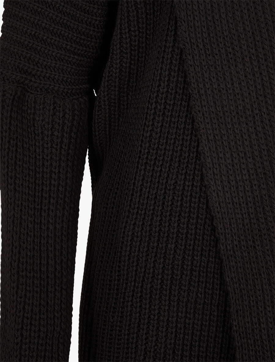 Gilet oversize ouvert - Noir - 3