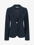 Blazer cintré à un bouton et épaulettes - Marine - 1