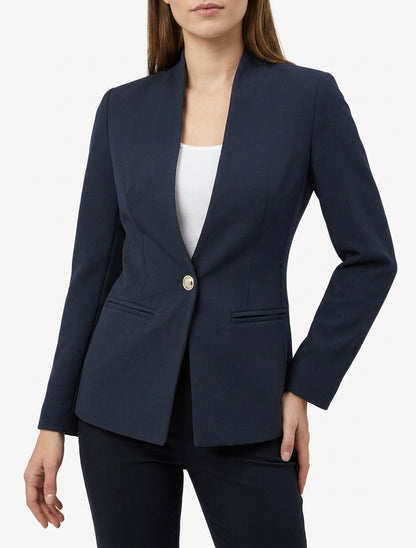 Blazer cintré à épaulettes - Marine