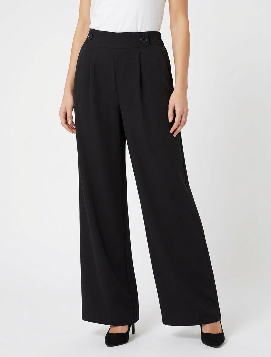 Pantalon ample à poches - Noir