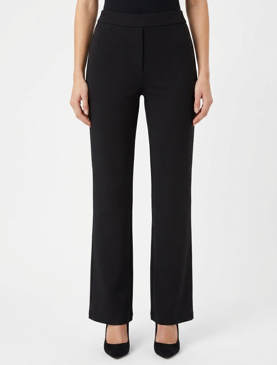 Pantalon stretch taille haute - Noir