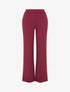 Pantalon uni coupe droite - Bordeaux - 1