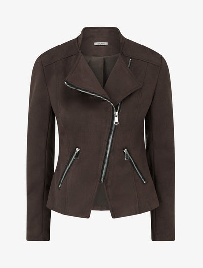 Veste perfecto à épaulettes - Marron