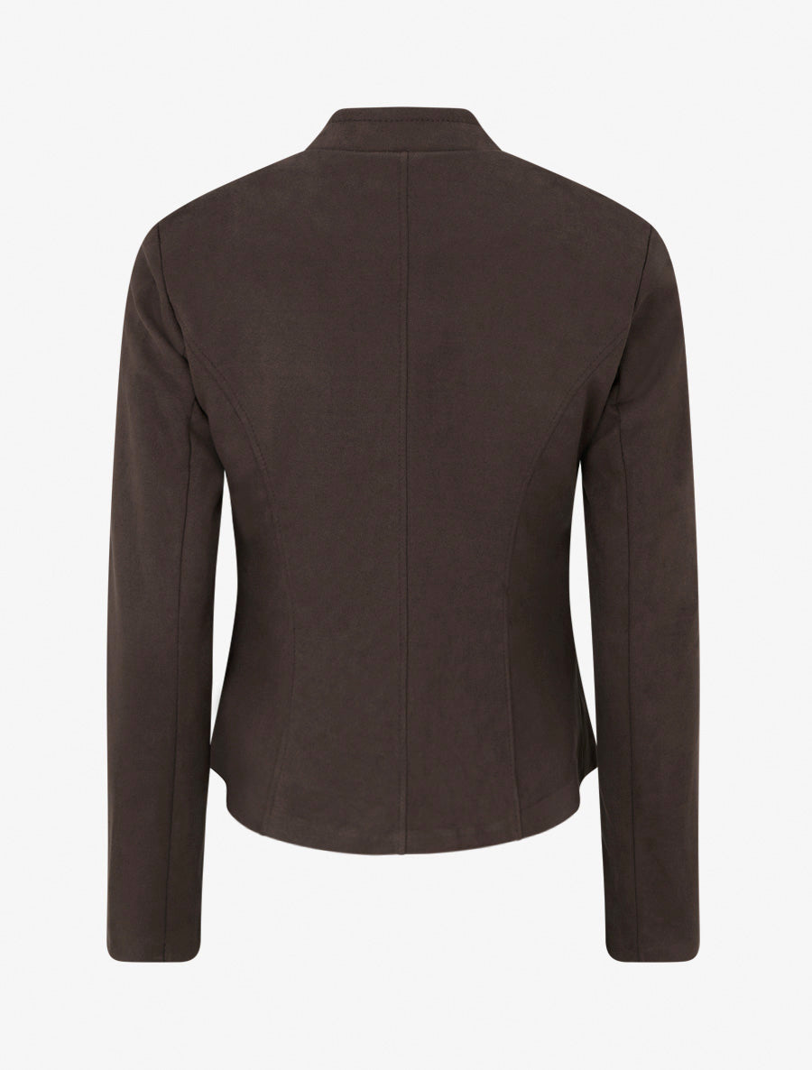 Veste perfecto à épaulettes - Marron