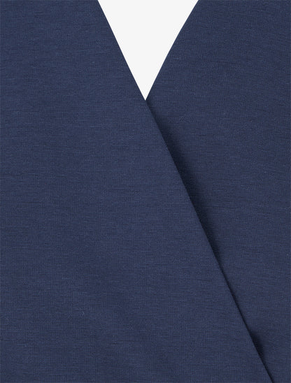 Robe portefeuille sans manches - Marine - 3
