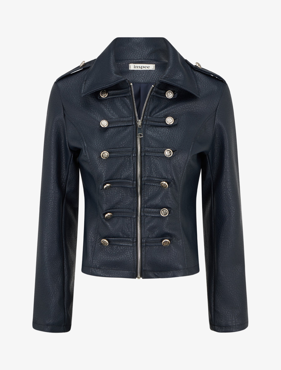 Veste simili style officier - Marine - 1