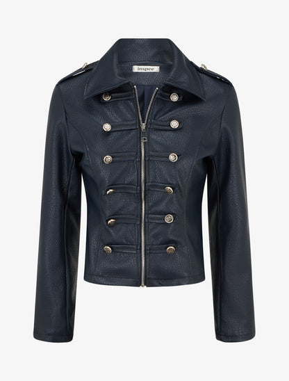 Veste simili style officier - Marine - 1