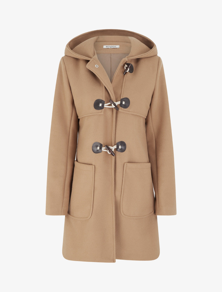 Duffle-coat droit long - Camel - 1