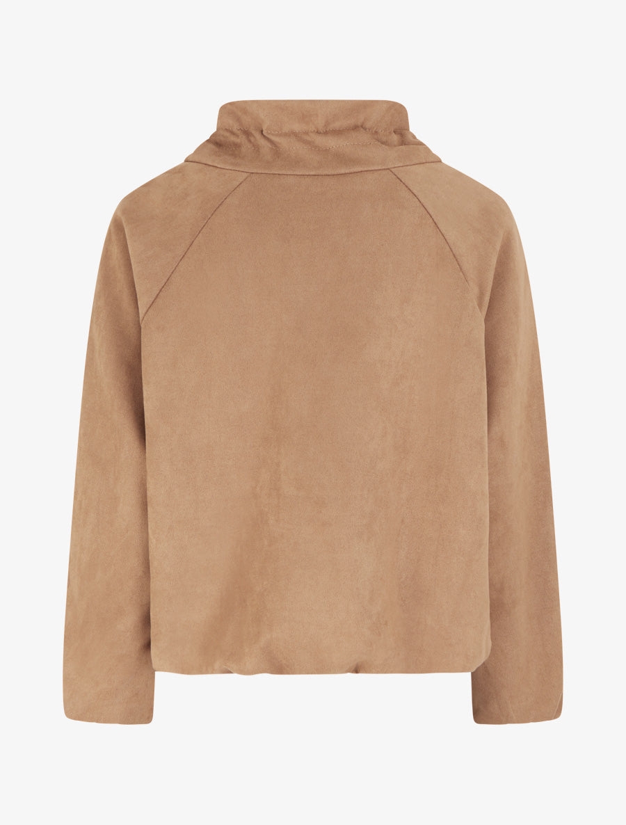 Bomber uni à poches - Camel - 2