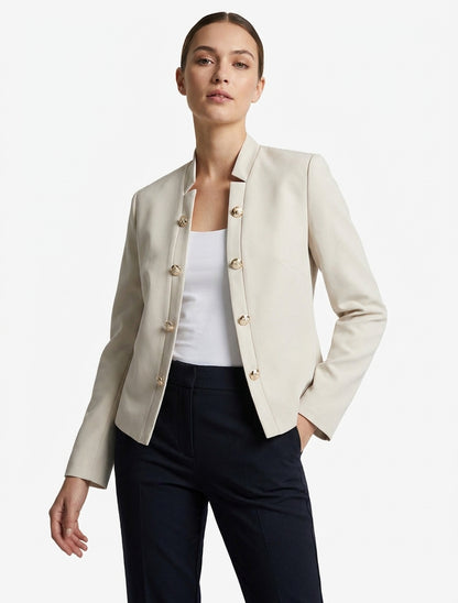 Veste officier à épaulettes - Beige