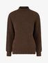 Pull en maille duveteux - Marron - 1