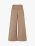 Pantalon à pont à boutons décoratifs - Camel - 1
