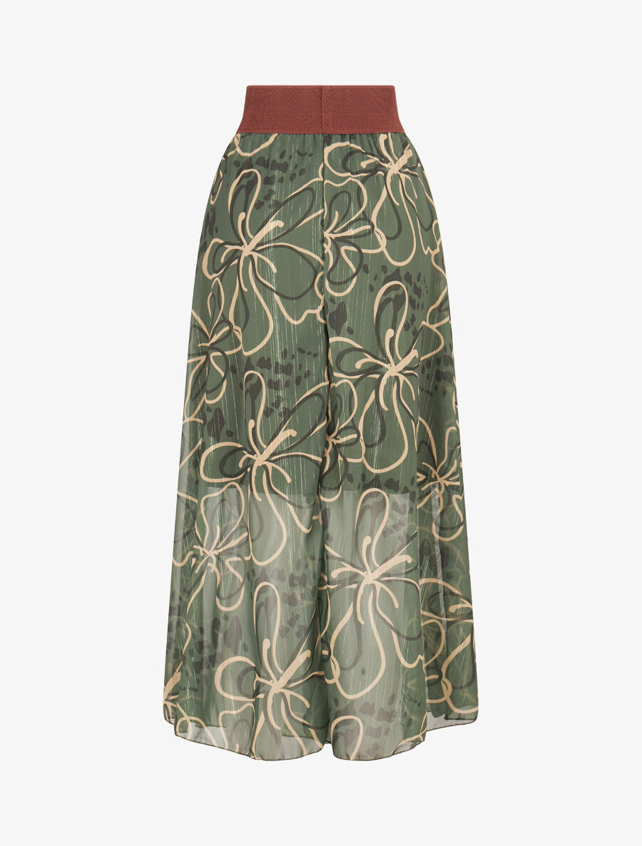 Robe Champêtre Verte à Fleurs avec Col en V - Robes Bohemes Robe Champêtre Verte à Fleurs avec Col en V - Robes Bohemes