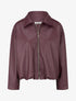 Bomber en simili coupe boule - Lie de vin - 1