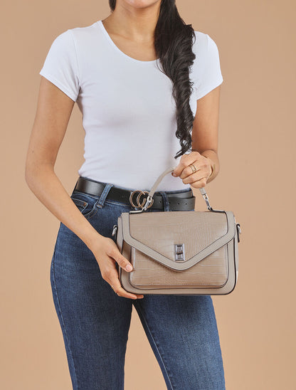 Sac besace Faith - Taupe - 5