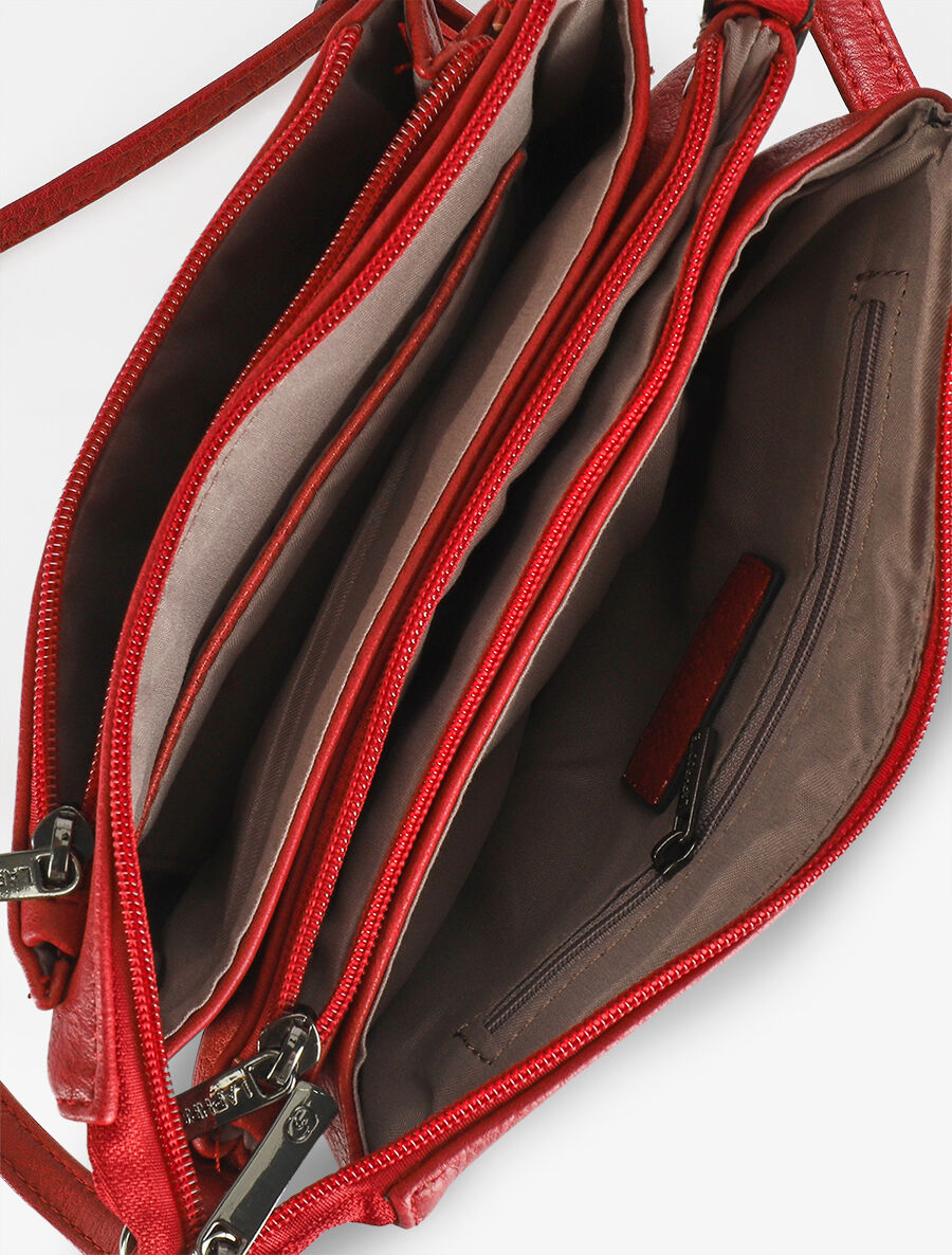 Sac besace Marina - Rouge - 4