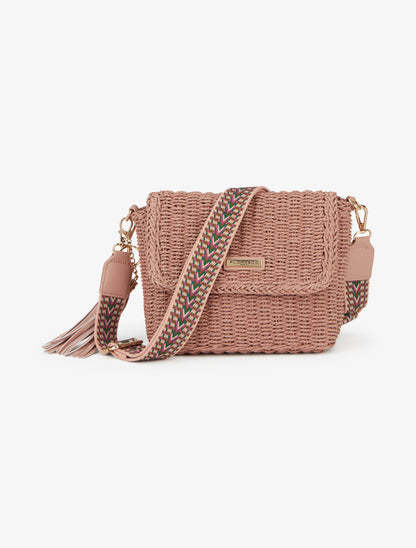 Sac besace Ariane - Vieux rose - 1