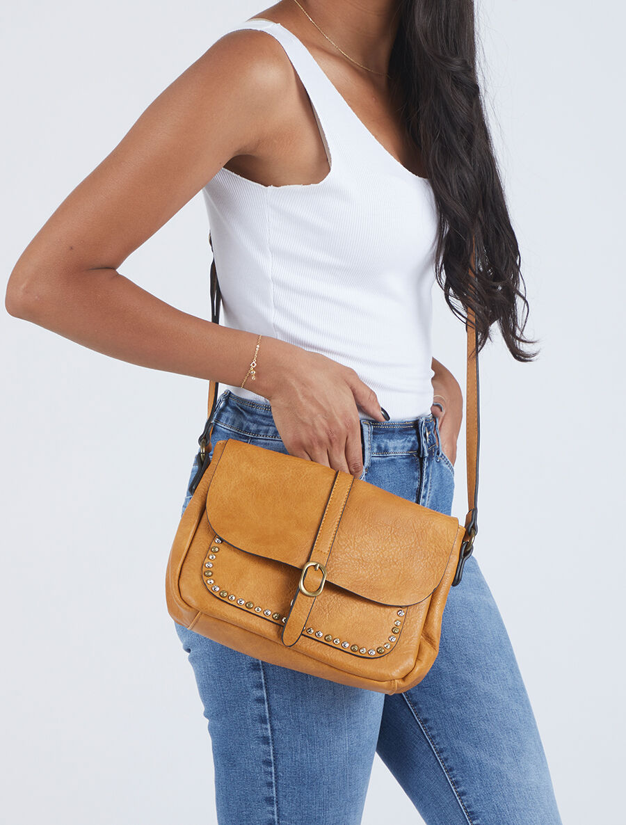 Sac besace Laulette - Jaune moutarde - 5