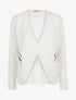 Veste poches à double zips - blanc - 1