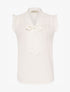 Blouse col à nouer - blanc - 3