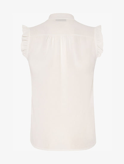 Blouse col à nouer - blanc - 2