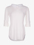 Pull doux col chemise - blanc - 1