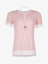 Pull doux à manches courtes - rose - 1